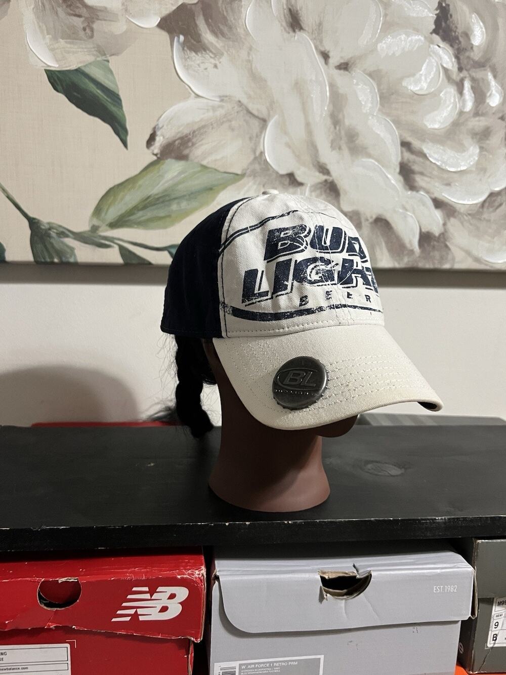 VTG 09 Bud Light Baseball Hat with Bottle Opener Adjustable Cap Official Product